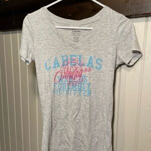 Womens Cabelas V neck tee